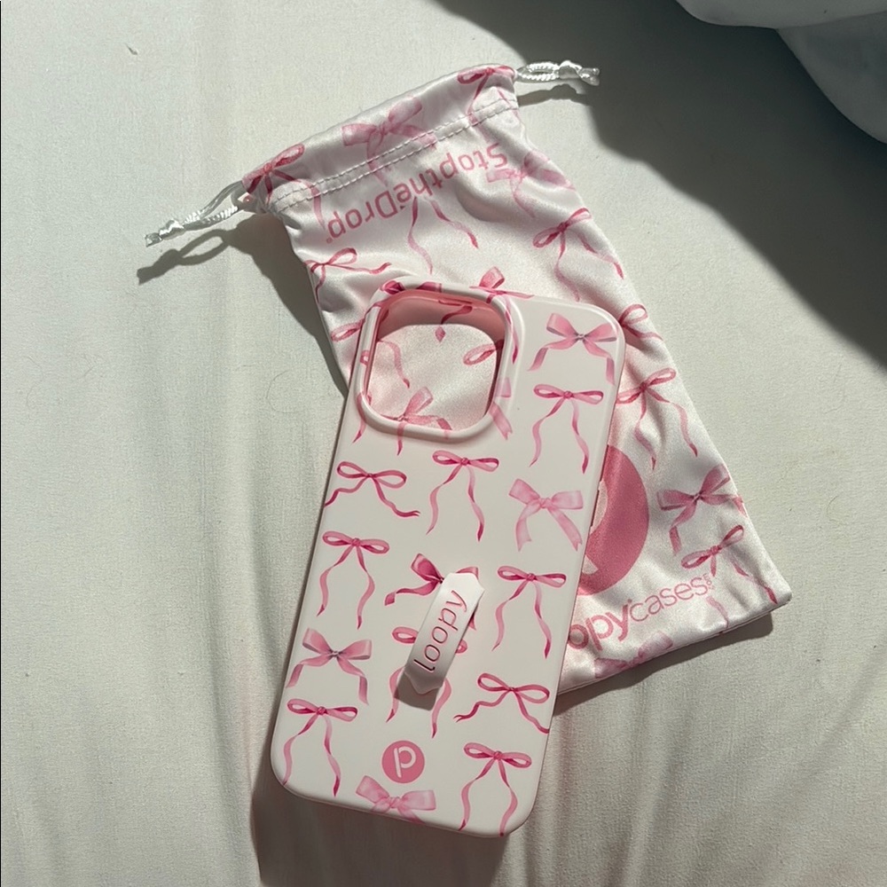 iPhone 14 Pro Max Loopy Pink Bow iPhone Case